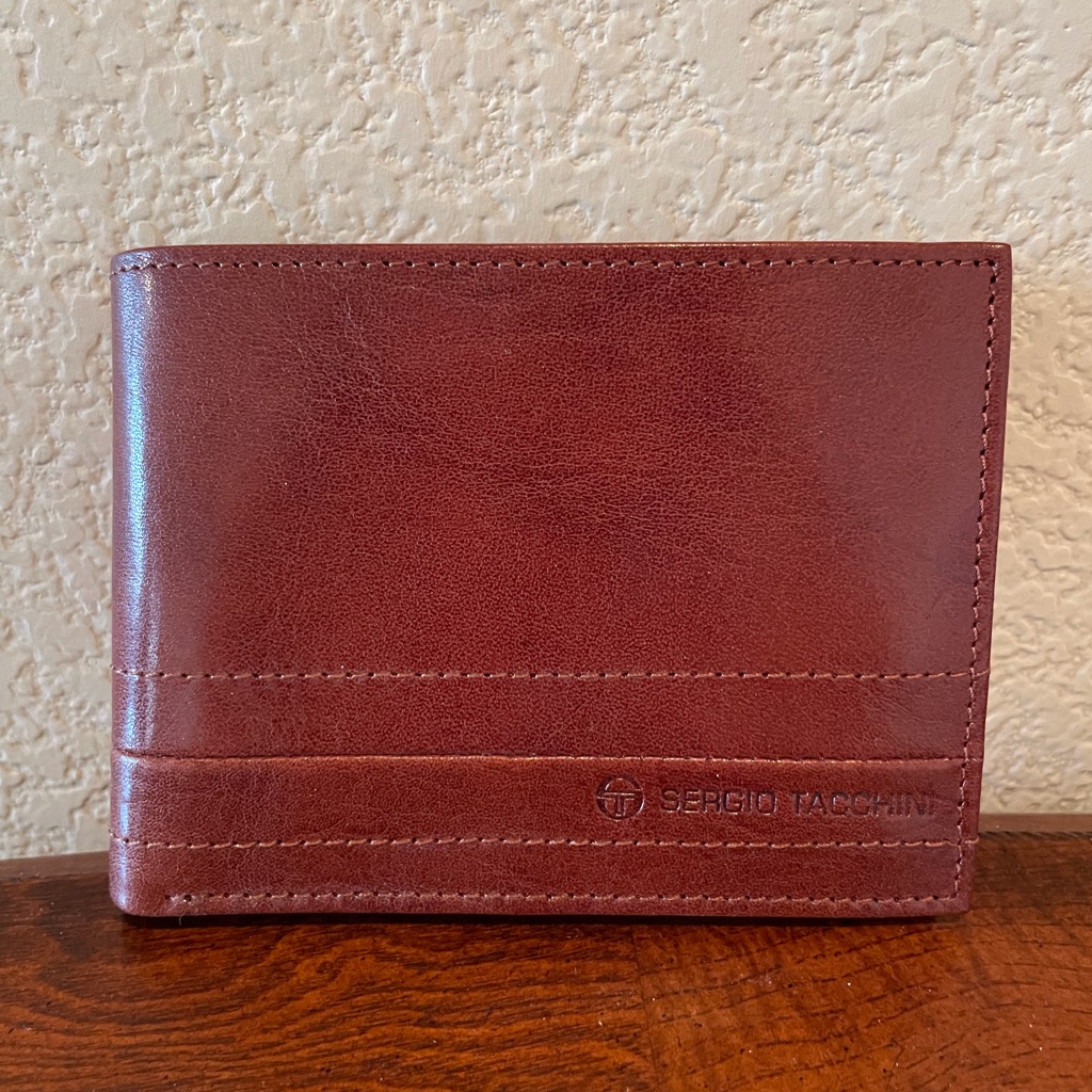 Sergio Tacchini Brown Leather Wallet